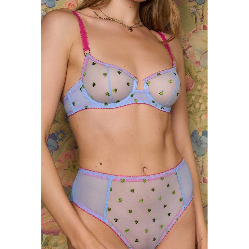 Dora Larsen Betty Heart Embroidery Underwire Bra image number 3